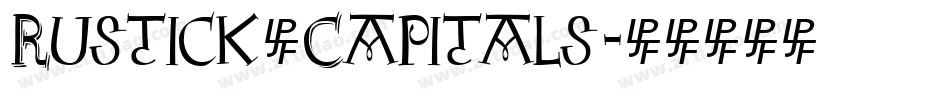 Rustick_Capitals字体转换