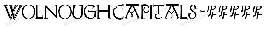 WolnoughCapitals字体转换