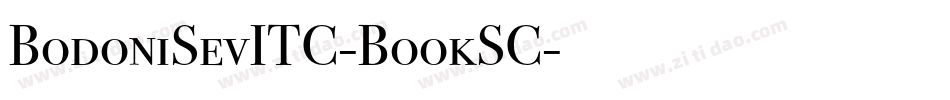 BodoniSevITC-BookSC字体转换