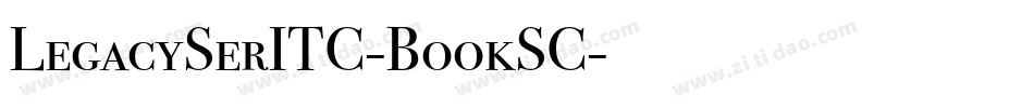 LegacySerITC-BookSC字体转换