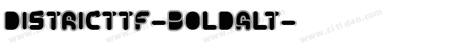 DistrictTF-BoldAlt字体转换