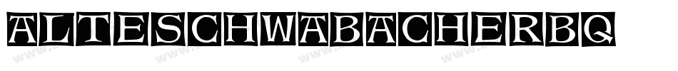 AlteSchwabacherBQ字体转换
