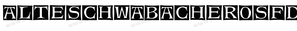 AlteSchwabacherOsfDemibold-Rpx6字体转换