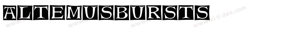 AltemusBursts字体转换