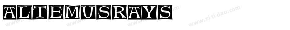 AltemusRays字体转换