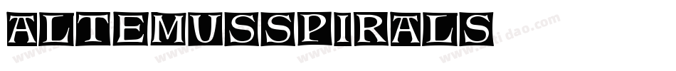 AltemusSpirals字体转换
