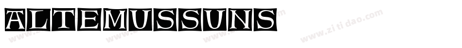AltemusSuns字体转换