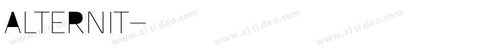 ALTERNIT字体转换