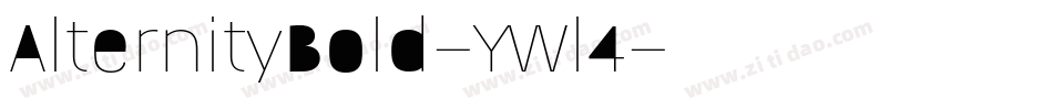 AlternityBold-YWl4字体转换
