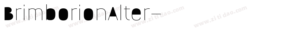 BrimborionAlter字体转换