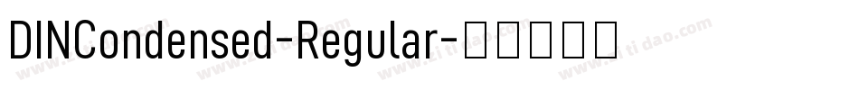 DINCondensed-Regular字体转换