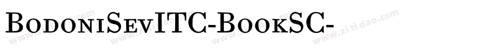 BodoniSevITC-BookSC字体转换