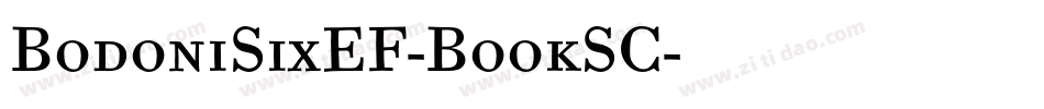 BodoniSixEF-BookSC字体转换