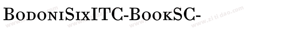 BodoniSixITC-BookSC字体转换