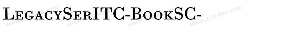 LegacySerITC-BookSC字体转换