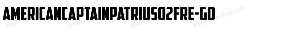 AmericanCaptainPatrius02Fre-G06G字体转换