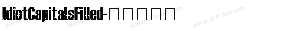 IdiotCapitalsFilled字体转换
