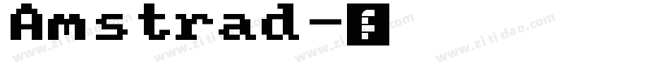 Amstrad字体转换