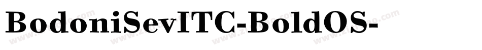 BodoniSevITC-BoldOS字体转换