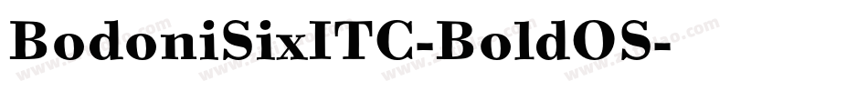 BodoniSixITC-BoldOS字体转换