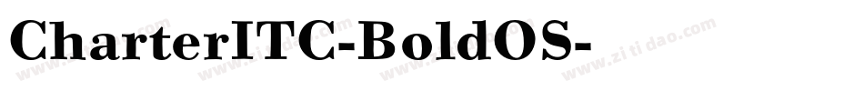 CharterITC-BoldOS字体转换