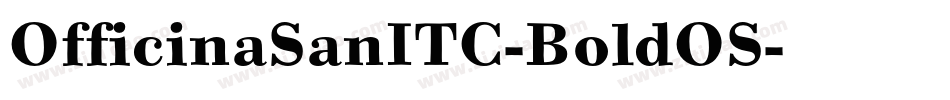 OfficinaSanITC-BoldOS字体转换