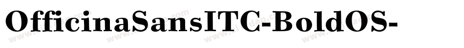OfficinaSansITC-BoldOS字体转换