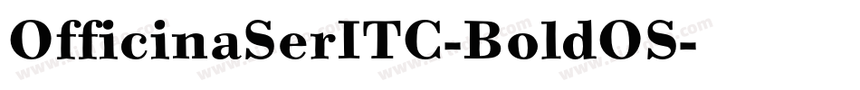 OfficinaSerITC-BoldOS字体转换