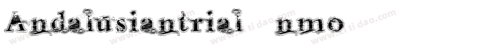 AndalusianTrial-6nMo字体转换