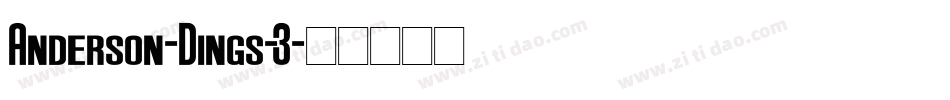 Anderson-Dings-3字体转换