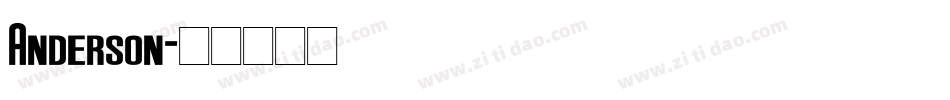 Anderson字体转换
