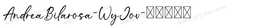 AndreaBilarosa-WyJov字体转换