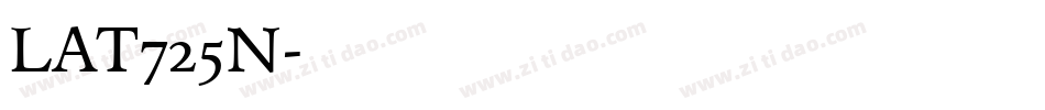 LAT725N字体转换