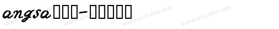 angsa生成器字体转换