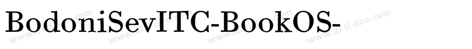 BodoniSevITC-BookOS字体转换
