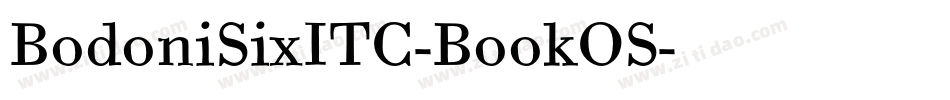 BodoniSixITC-BookOS字体转换
