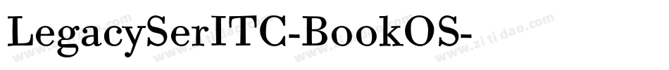 LegacySerITC-BookOS字体转换