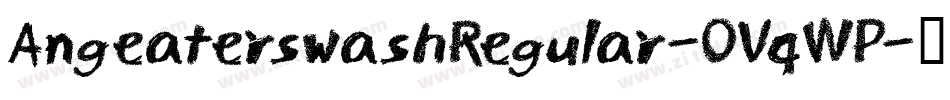 AngeaterswashRegular-OVqWP字体转换