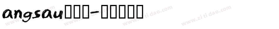 angsau生成器字体转换