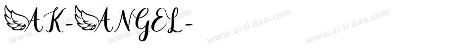AK-ANGEL字体转换
