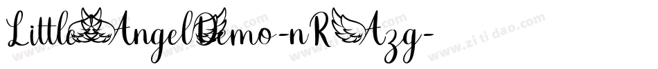 LittleAngelDemo-nRAzg字体转换
