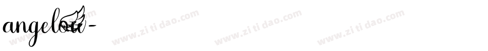 angelow字体转换
