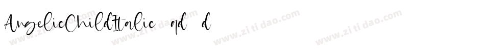 AngelicChildItalic-qd5d字体转换