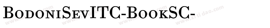BodoniSevITC-BookSC字体转换