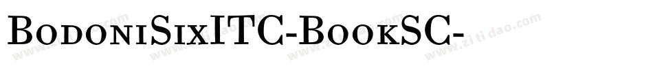 BodoniSixITC-BookSC字体转换