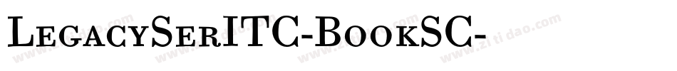 LegacySerITC-BookSC字体转换