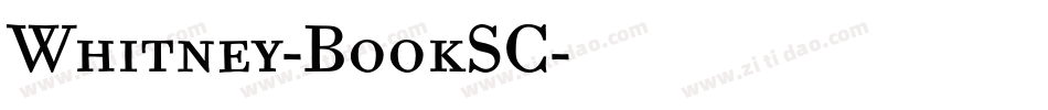Whitney-BookSC字体转换