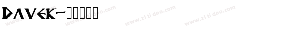 Davek字体转换