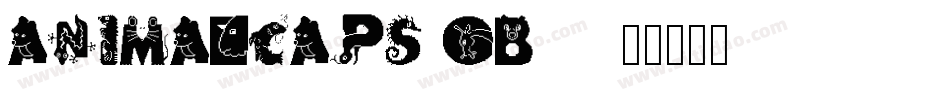 AnimalCaps-gB41字体转换