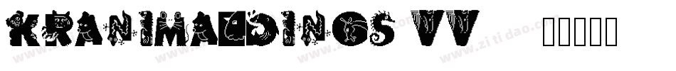 KrAnimalDings-vv99字体转换